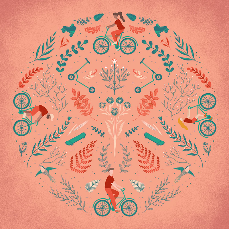 Illustration Accompagnement Mobilités douces pour Sucé-sur-Erdre